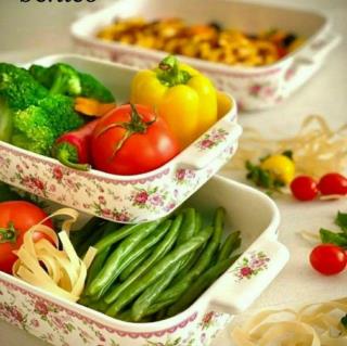 تابه سه عددی گلدار سرامیکی سه سایز