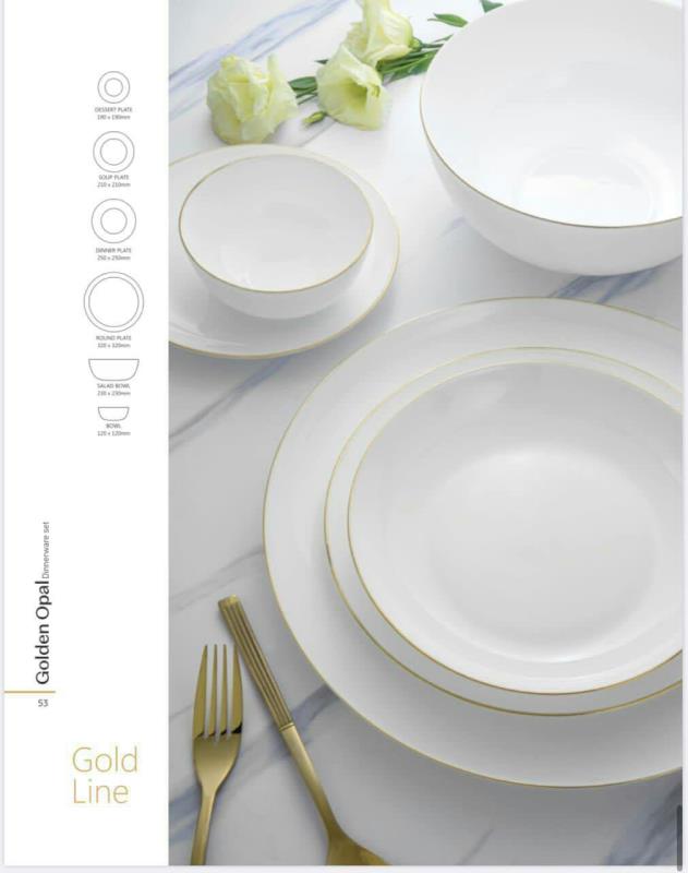 سرویس غذاخوری دیوالی مدل خط طلا