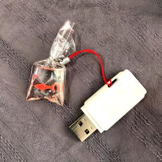 آویز موبایل و فلش مدل ماهی