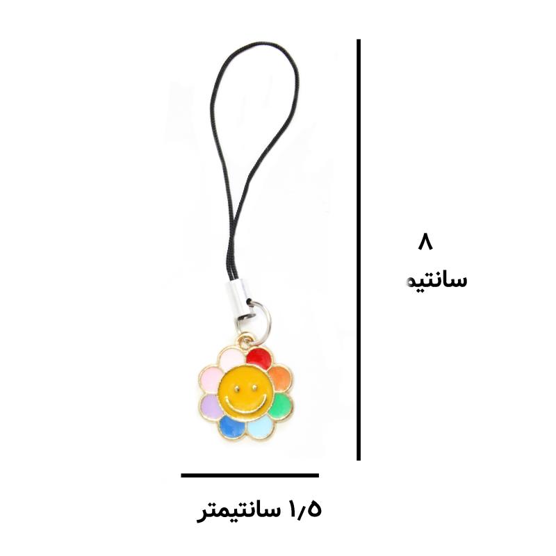 آویز موبایل مدل گل رنگی