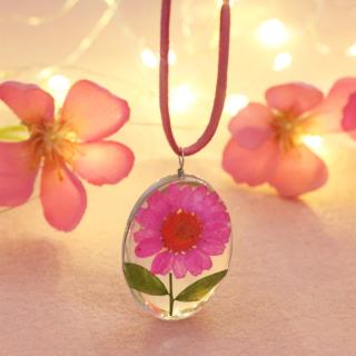 گردنبند زنانه مدل تک گل