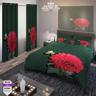 روتختی سه بعدی طرح گل 2 نفره ( کد 1070 )