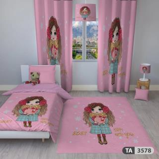 روتختی سه بعدی طرح دختر 1 نفره ( کد 1091)