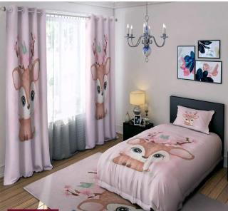 روتختی سه بعدی دخترانه طرح سنجاب کوچولو 1 نفره ( کد 1212 )