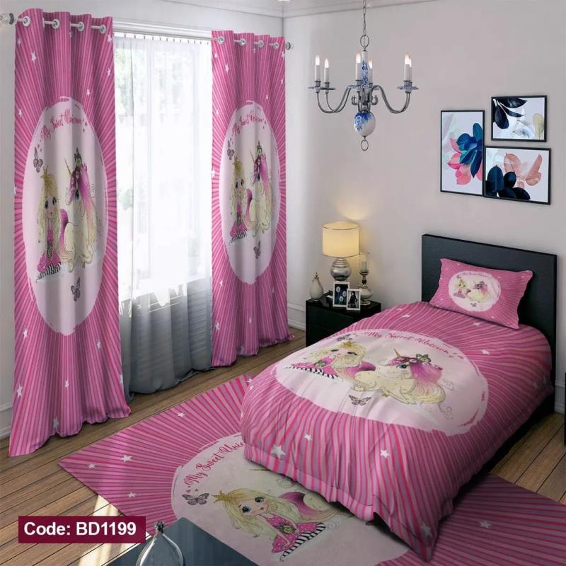 روتختی سه بعدی دخترانه دو نفره ( کد 1234 )