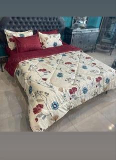 روتختی  نخ پنبه دونفره 6 تکه  با لحاف زیباش