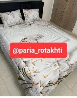روتختی سه بعدی دو نفره ۶ تیکه با لحاف