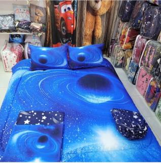 روتختی سه بعدی طرح کهکشان ۴ تیکه با لحاف