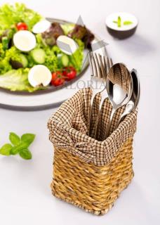 جا قاشقی مربع حصیری کد 1645