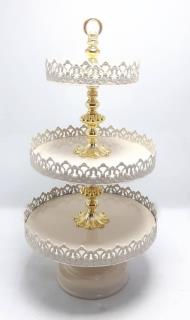 شیرینی خوری 3 طبقه فلزی کد 20131