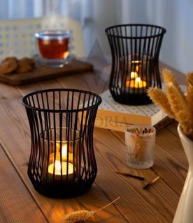 جا شمعی کمر باریک فلزی کد 2786