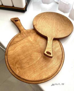 تخته سرو پیتزا چوبی گرد در3 سایز