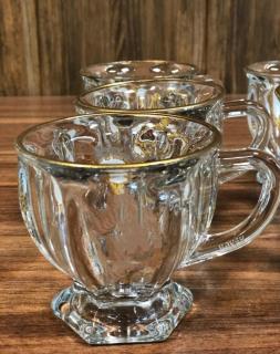 فنجان آیس لب طلا 6 عددی