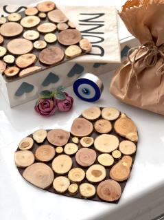 زیر قابلمه چوبی تنه درخت