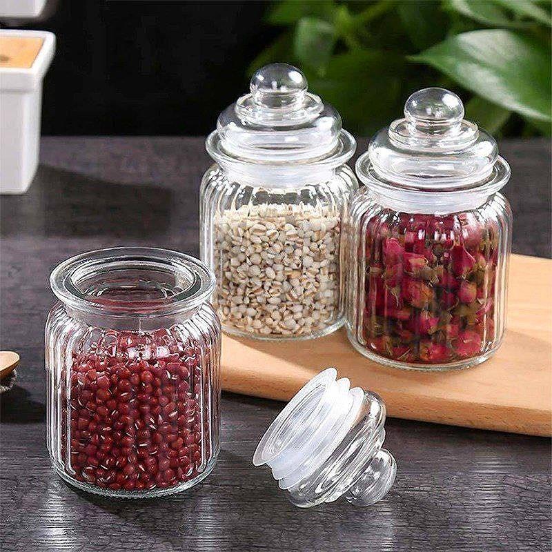 جا ادویه شیشهای جهان در 3 سایز