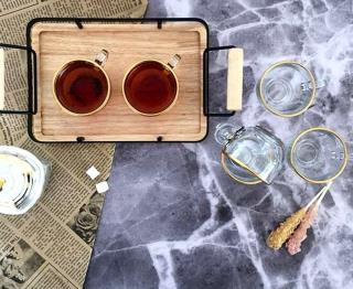 فنجان اورانوس لب طلا