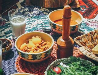 گوشت کوب چوبی بزرگ