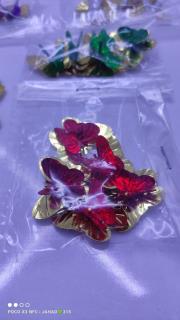 مگنت پروانه رنگی 5 تایی