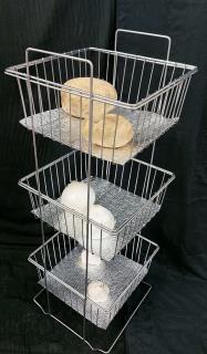 جاپیازی 3 طبقه مربع کف فوم استیل