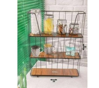 شلف ایستاده 3 طبقه بزرگ چوب دورو