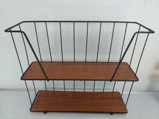 شلف استاده 2 طبقه بزرگ چوب دورو