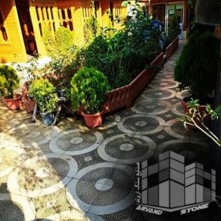 سنگ فرش هلالی واش بتن
