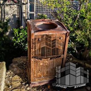 گلدان و سطل طرح چوب