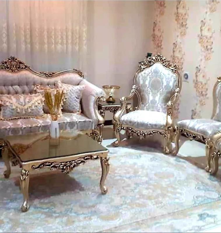 مبل ست 7نفره مدل چراغان همراه میز و عسلی