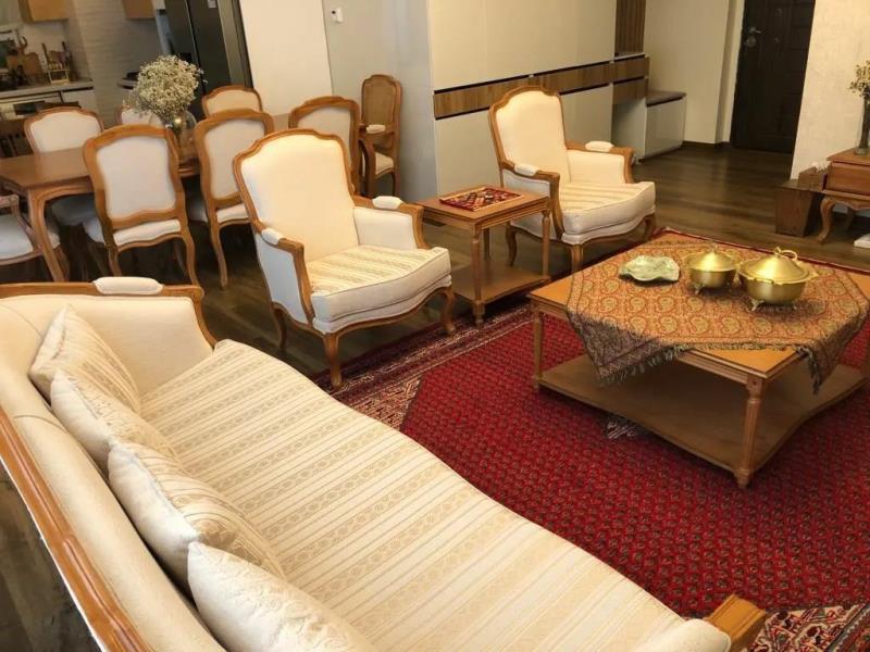 مبل مدل کوئین فرانسوی تمام چوب راش گرجستان