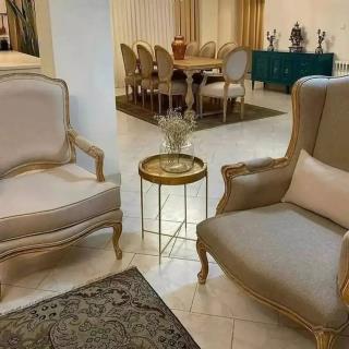 مدل ابزاری تمام چوب راش گرجستان ست ۷نفره با میز و عسلی