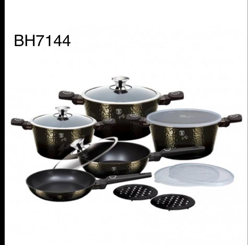 سرویس پخت و پز 15 پارچه قابلمه برلینگر هاوس مدل BH-7144