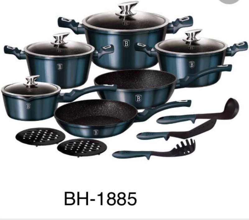 سرویس پخت و پز 15 پارچه قابلمه برلینگر هاوس مدل BH-1885