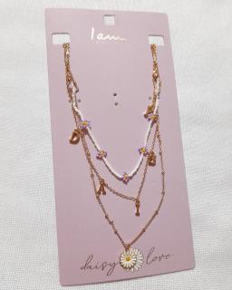 گردنبند چند لاین بابونه