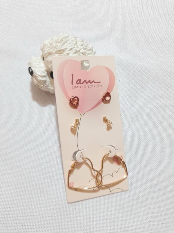 پک ۳تایی گوشواره love