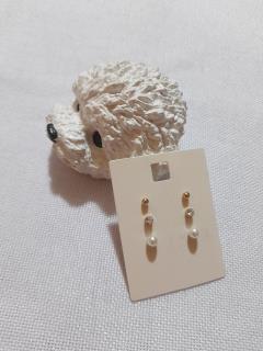 گوشواره پک 3تایی مدل مرواریدی برند اروپایی