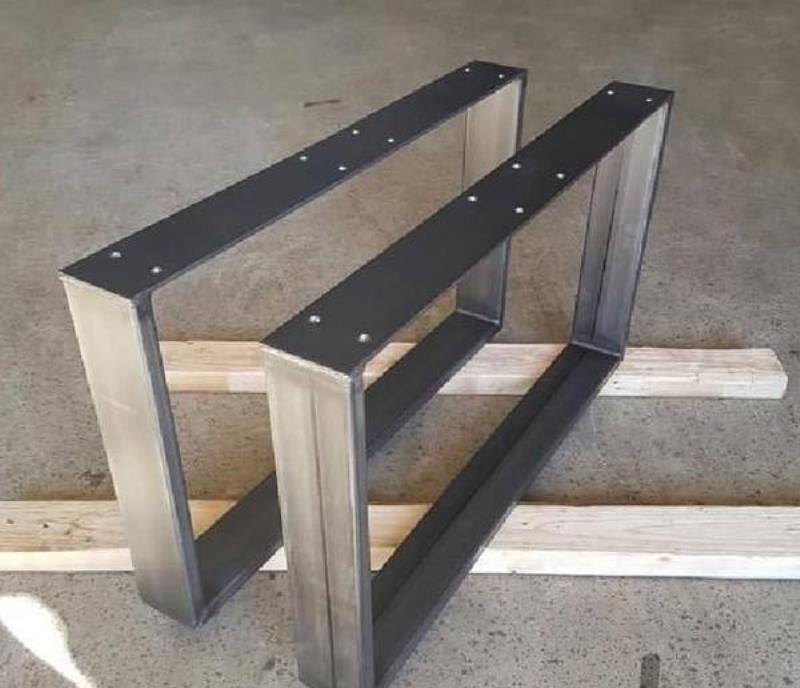 پایه میز و صندلی مدرن چوبی فلزی