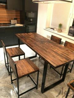 میز ناهارخوری ومیز کلاسیک مدرن فلزی