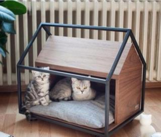 لانه سگ و گربه مدل فلزی مدرن