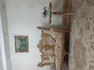 میز تلفن کنارسالنی میزاباژور تمام چوب