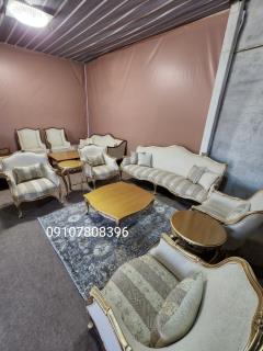 مبل راحتی 7نفره همراه بامیز و عسلی مدل لورنزو