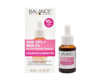 بالانس سرم لایه بردار AHA 10% + BHA 2% پوست 30 میل
