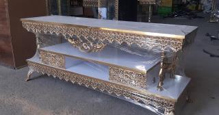 میز تلویزیون نوع جنس آلمینیوم سایز 140 در طرحهای مختلف