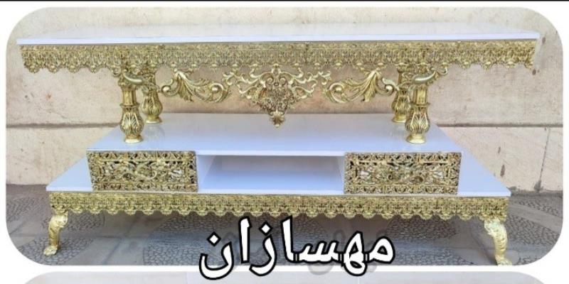میز تلویزیون نوع جنس آلمینیوم سایز 140 در طرحهای مختلف