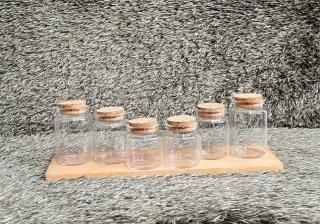 جا زعفران درب چوب پنبه سایز بزرگ ( 7 سانتی متر )