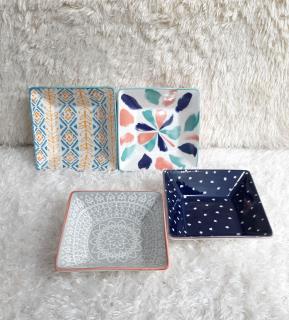 کاسه مربع طرحدار سرامیکی