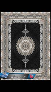 فرش ماشینی 6 متری لیلی 700 شانه ( سرمه ای)