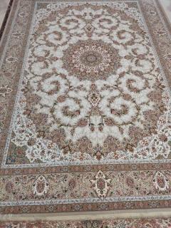 فرش ماشینی 9 متری رنگ کرم