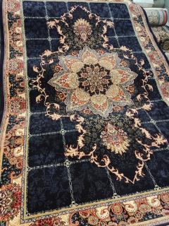 گلیم ۶ متری مدل سرمه ای