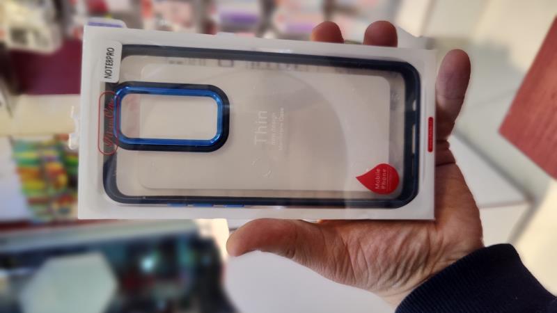 قاب پشت شفاف Not 8 pro