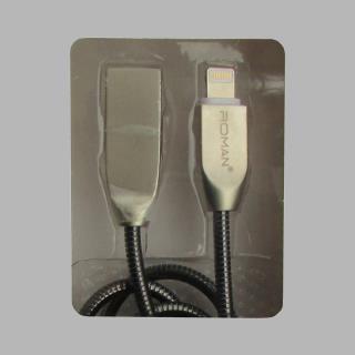 کابل تبدیل USB به لایتنینگ رومن مدل ron1 طول 1 متر